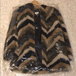 Amuse Society Waylon Faux Fur Jacket SZ XS